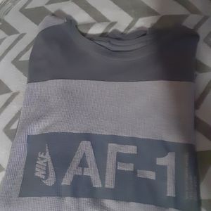 Vintage Nike SF Air Force 1 'Vast Grey' size XL short sleeve shirt